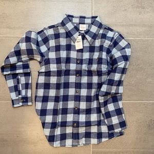 NWT size 10 (140) Hanna Andersson Buffalo plaid shirt